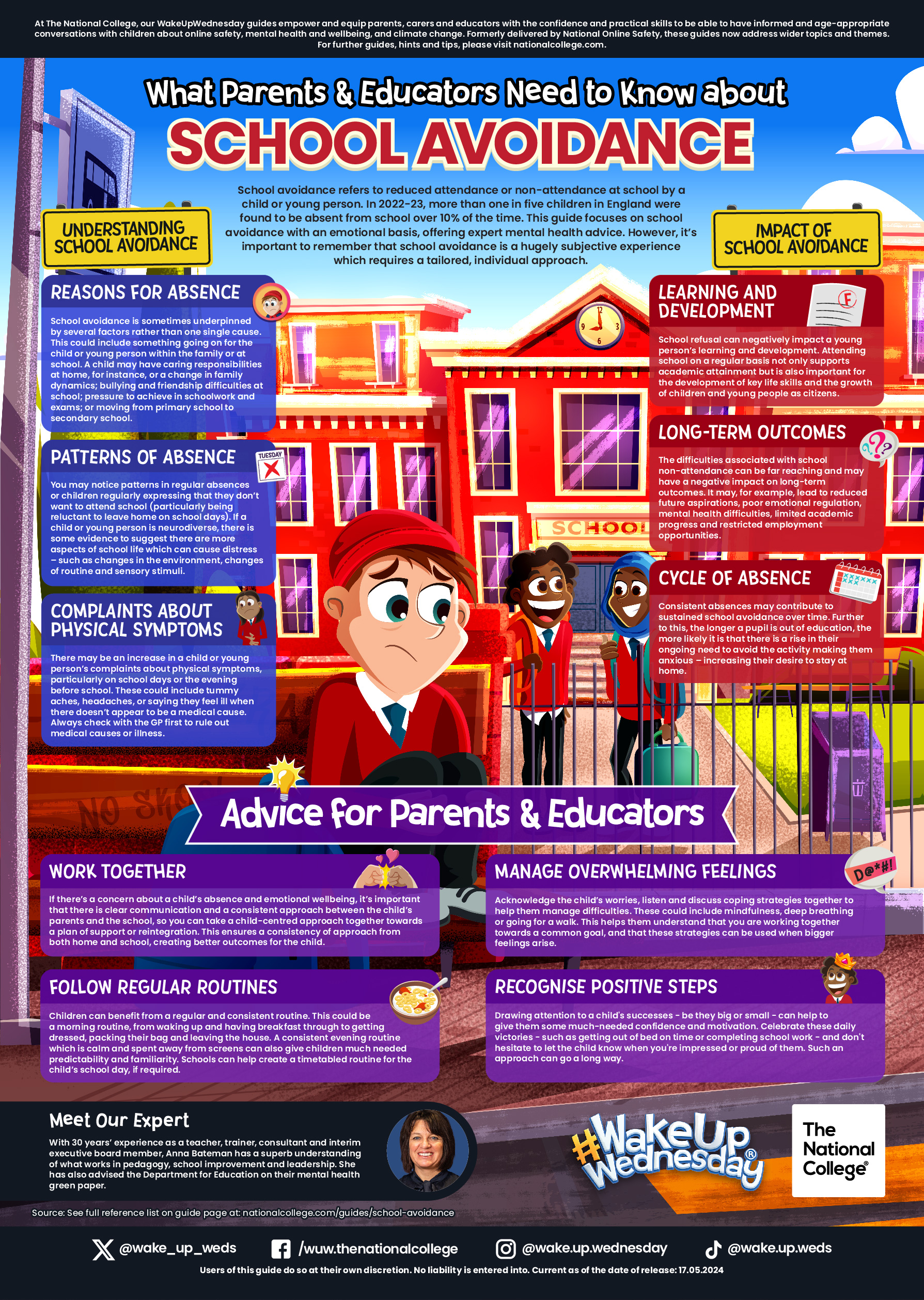 poster explaining to parents about the importance of attendance